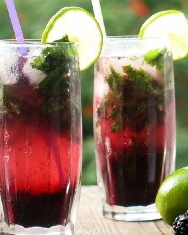 Рецепт мохито ежевичного