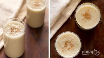 Рецепт Коктейля на кокосовом молоке с бананом