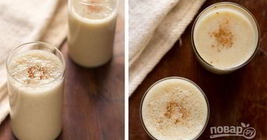 Рецепт Коктейля на кокосовом молоке с бананом