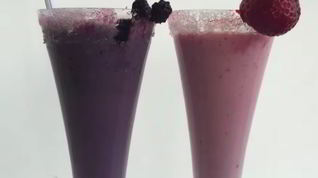 Рецепт Молочного коктейля из черники и шелковицы
