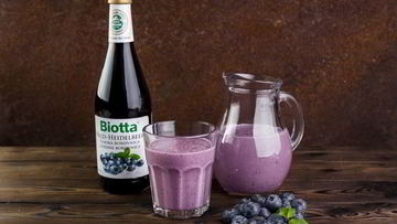 Рецепт Молочного коктейля с черничным нектаром