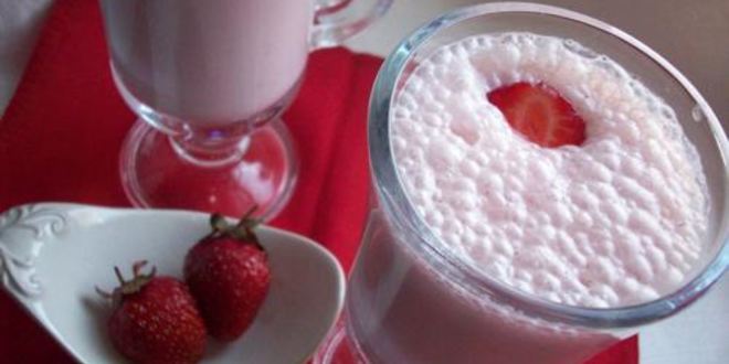 Рецепт Молочного коктейля с клубникой
