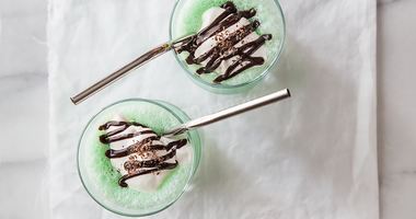 Рецепт Молочного коктейля с мятным сиропом