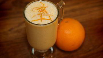 Рецепт Молочного коктейля с персиками и апельсинами