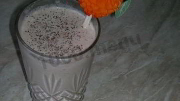 Рецепт Шоколадного молочного коктейля с бананом