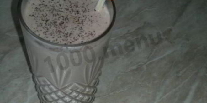 Рецепт шоколадного молочного коктейля с бананом