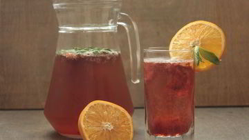 Рецепт Клубнично-апельсинового морс