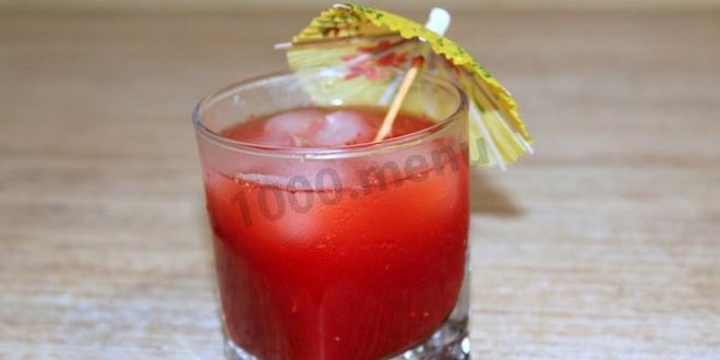 Рецепт Клубничного морса из клубники