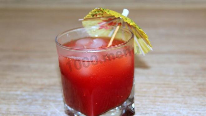 Рецепт клубничного морса из клубники