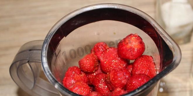 Рецепт клубничного морса из клубники