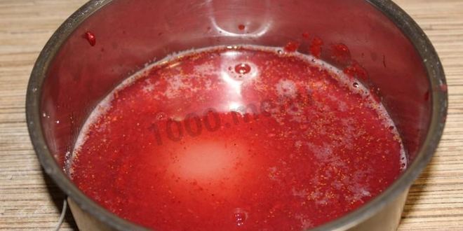 Рецепт клубничного морса из клубники