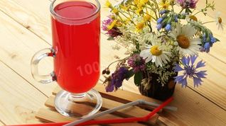 Рецепт Клюквенно брусничный морс