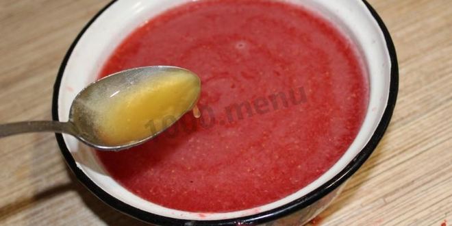 Рецепт морса из замороженных ягод клубники и красной смородины