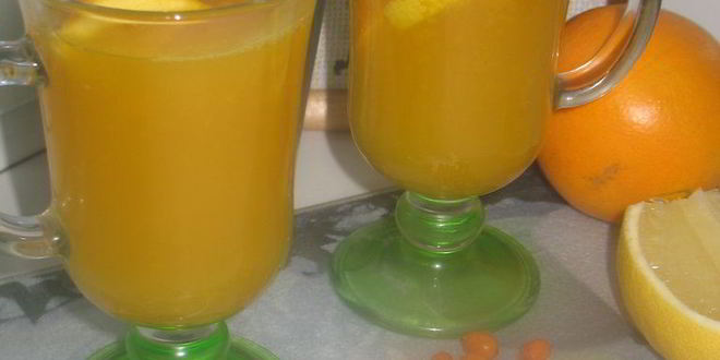 Рецепт Облепихова-цитрусового морс