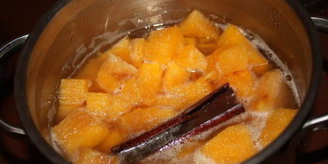 Рецепт пряной тыквы в сахарном сиропе