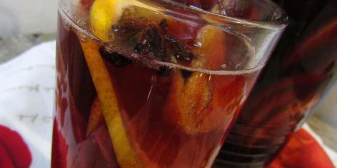 Рецепт газированной сангрии с минералкой