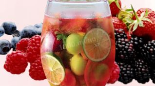 Рецепт Коктейля игристая Сангрия с ликером Куантро