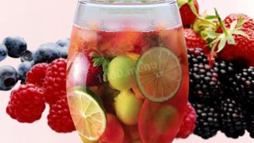 Рецепт Коктейля игристая Сангрия с ликером Куантро