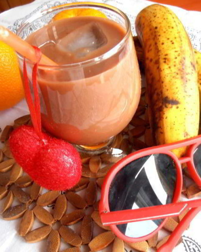 Рецепт бананова-шоколадного смузи