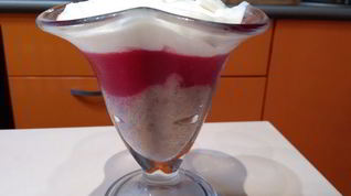 Рецепт Десерта из бананового смузи и киселя