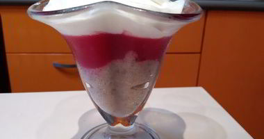 Рецепт Десерта из бананового смузи и киселя