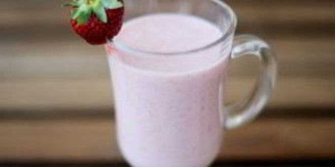 Рецепт клубнично-бананового смузи