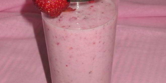 Рецепт клубнично-молочного смузи
