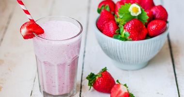 Рецепт Клубничного смузи с клубникой