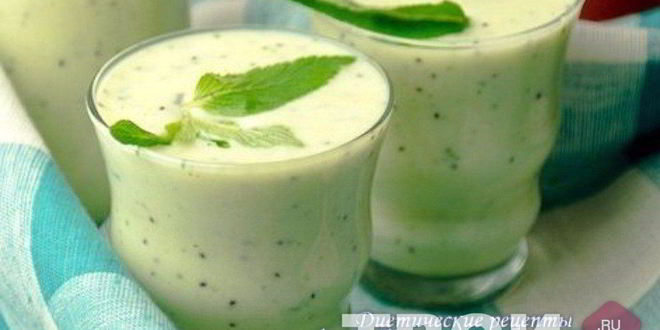 Рецепт Молочно-фруктового смузи с киви и бананом