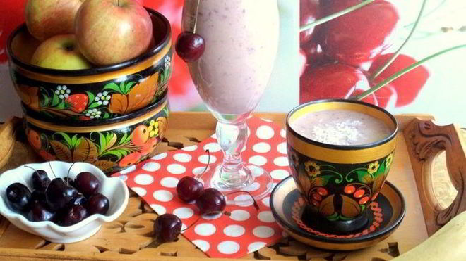 Рецепт смузей черешенка