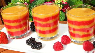 Рецепт Смузей из малины и персиков