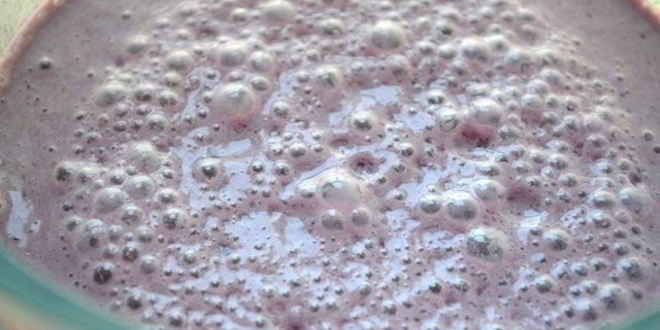 Рецепт смузей ореховый с ежевикой