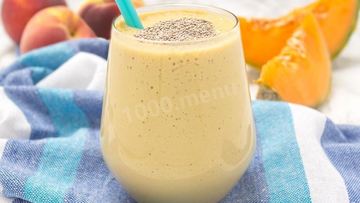 Рецепт Смузей с дыней, бананом и персиком