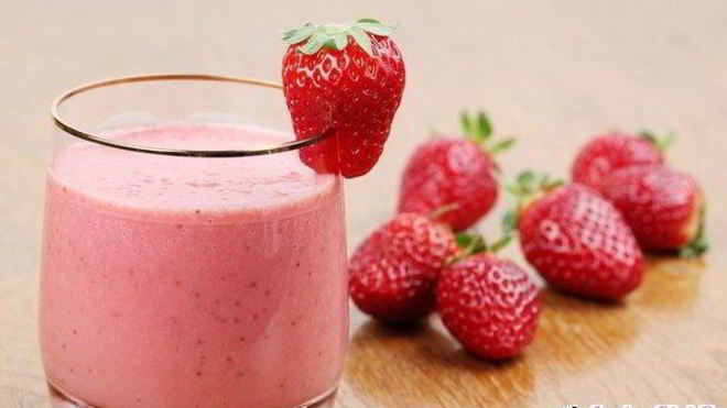 Рецепт смузей — снежной королевы с клубников