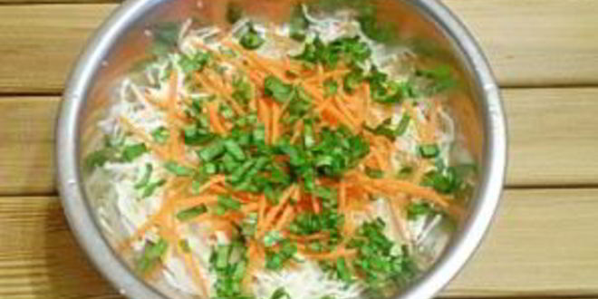 Рецепт диетического салата из капусты