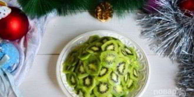 Рецепт фруктового салата новогодняя елка