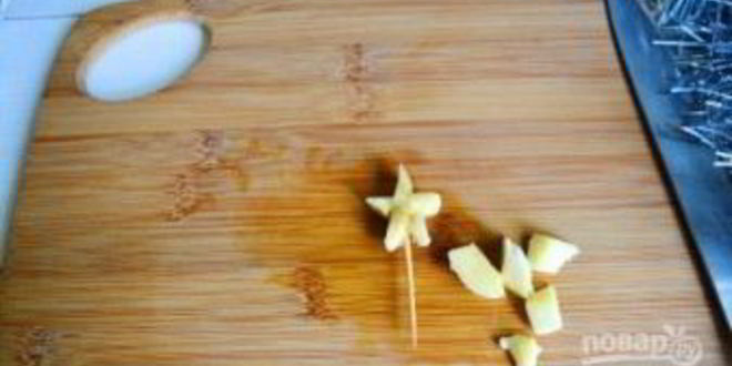 Рецепт фруктового салата новогодняя елка