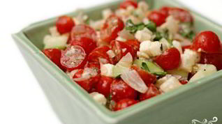 Рецепт Греческого салата из помидоров черри