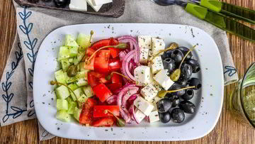 Рецепт Греческого салата с брынзой