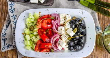 Рецепт Греческого салата с брынзой