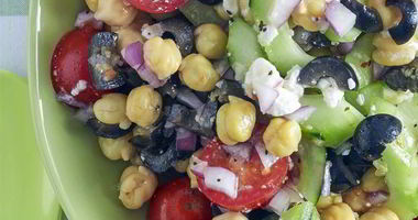 Рецепт Греческого салата с фасолью