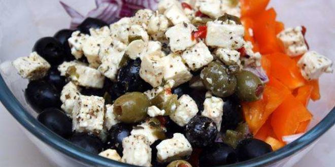 Рецепт греческого салата с сыром фета