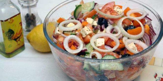 Рецепт греческого салата с сыром фета