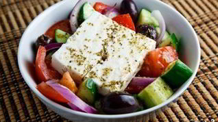 Рецепт Греческого салата с винным уксусом