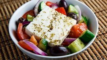 Рецепт Греческого салата с винным уксусом