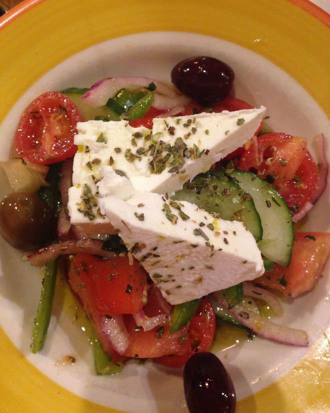 Рецепт греческого салата со сладким перцем