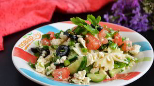 Рецепт Салата с брынзой по-гречески