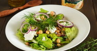 Рецепт Салата в греческом стиле с фасолью