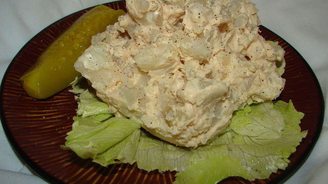 Рецепт американского картофельного салата с уксусом и майонезом