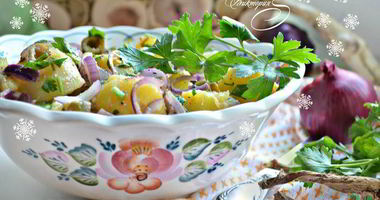 Рецепт Картофельного салата с пикантной заправкой